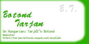 botond tarjan business card